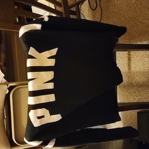 Pink black& white long sleeve shirt